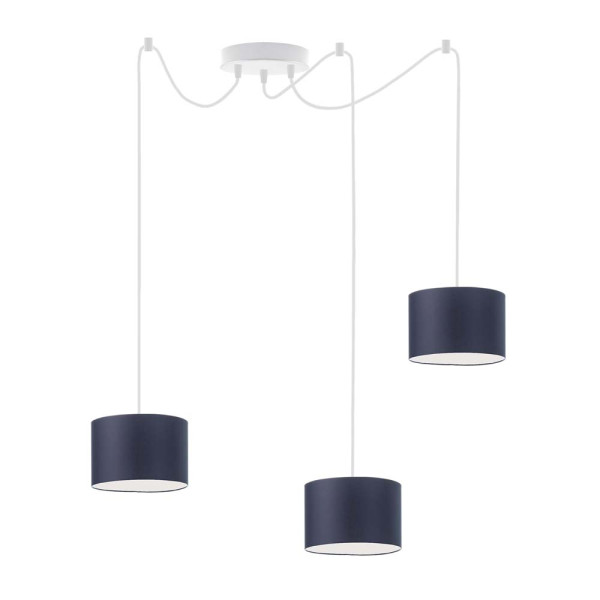 Lampa wisząca do kuchni WAIKIKI W3 Biały - Granatowy 879977