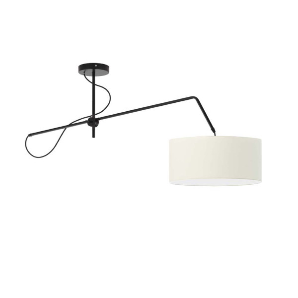 Lampa wisząca do salonu RIO Czarny - Ecru 858459