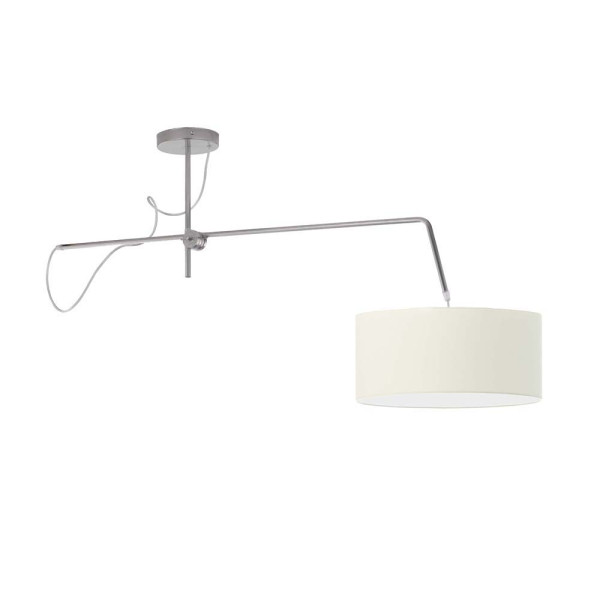 Lampa wisząca do salonu RIO Srebrny - Ecru 858817
