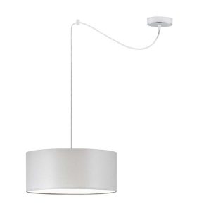 Lampa wisząca do salonu WAIKIKI W1 Chrom – Jasny Szary 879452 Lampa wisząca do salonu WAIKIKI W1 Chrom – Jasny Szary 879452