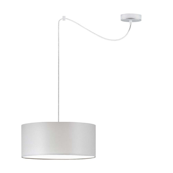Lampa wisząca do salonu WAIKIKI W1 Chrom - Jasny Szary 879452