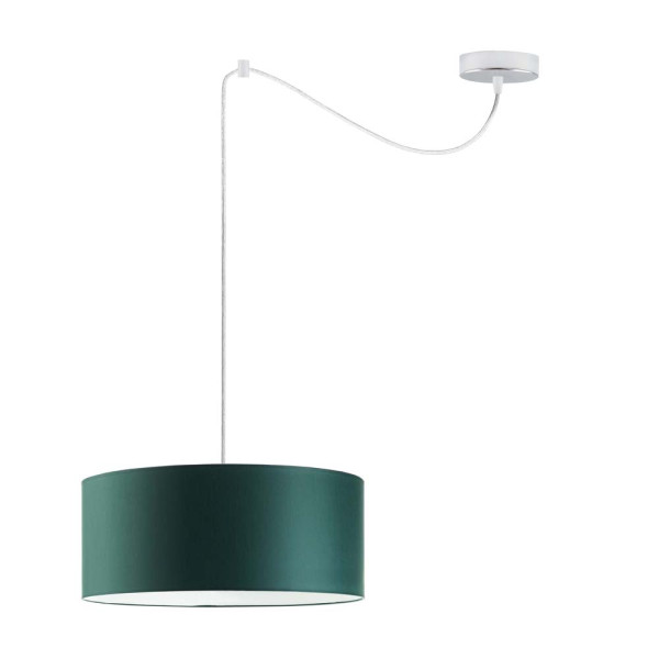 Lampa wisząca do salonu WAIKIKI W1 Chrom - Zieleń Butelkowa 879421