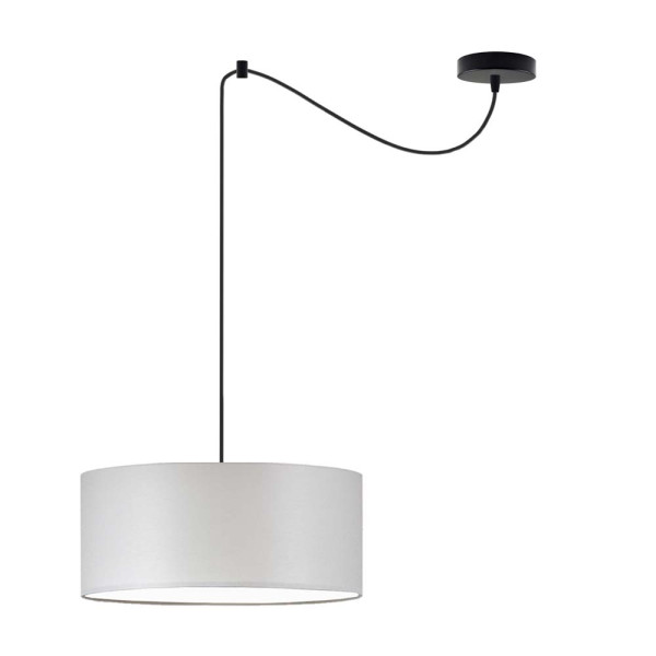 Lampa wisząca do salonu WAIKIKI W1 Czarny - Jasny Szary 879423