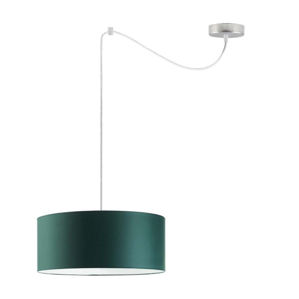 Lampa wisząca do salonu WAIKIKI W1 Stal Szczotkowana - Zieleń Butelkowa 879395