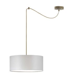 Lampa wisząca do salonu WAIKIKI W1 Stare Złoto – Jasny Szary 879435 Lampa wisząca do salonu WAIKIKI W1 Stare Złoto – Jasny Szary 879435