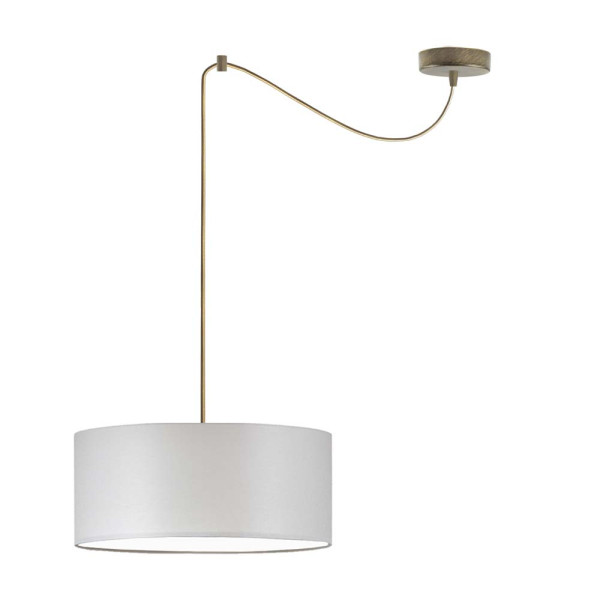 Lampa wisząca do salonu WAIKIKI W1 Stare Złoto - Jasny Szary 879435