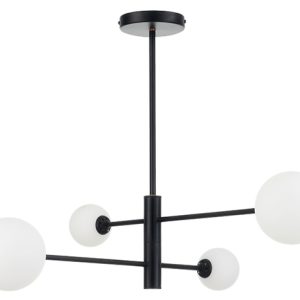 Lampa wisząca Dorado 4-punktowa metalowa biało-czarna 48106 Lampa wisząca Dorado 4-punktowa metalowa biało-czarna 48106