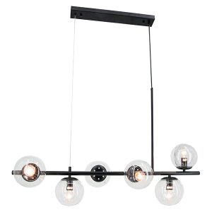 Lampa wisząca Dorado 6-punktowa metalowa czarna 1077823 Lampa wisząca Dorado 6-punktowa metalowa czarna 1077823