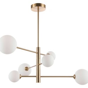 Lampa wisząca Dorado 6-punktowa metalowa złota 39263 Lampa wisząca Dorado 6-punktowa metalowa złota 39263