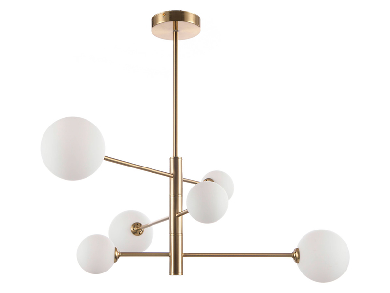 Lampa wisząca Dorado 6-punktowa metalowa złota 39263