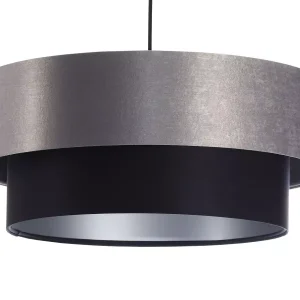 Lampa wisząca DOUBLE 40 czarna/szara 391208