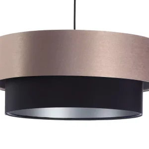 Lampa wisząca DOUBLE 50 czarna/beżowa 391155