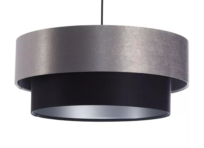 Lampa wisząca DOUBLE 50 czarna/szara 391708