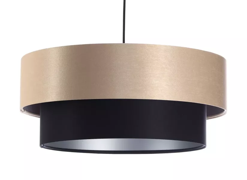 Lampa wisząca DOUBLE 60 czarna/kremowa 391677