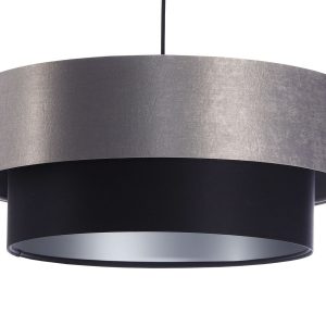 Lampa wisząca DOUBLE 60 czarna/szara 142784