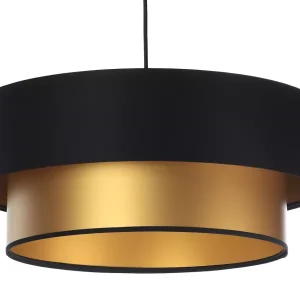 Lampa wisząca DOUBLE BLACK 60 złota/czarna 391350 Lampa wisząca DOUBLE BLACK 60 złota/czarna 391350