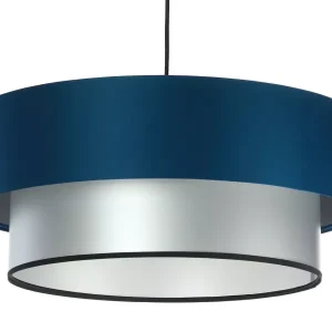 Lampa wisząca DOUBLE BLUE 40 granatowa/srebrna 391357 Lampa wisząca DOUBLE BLUE 40 granatowa/srebrna 391357