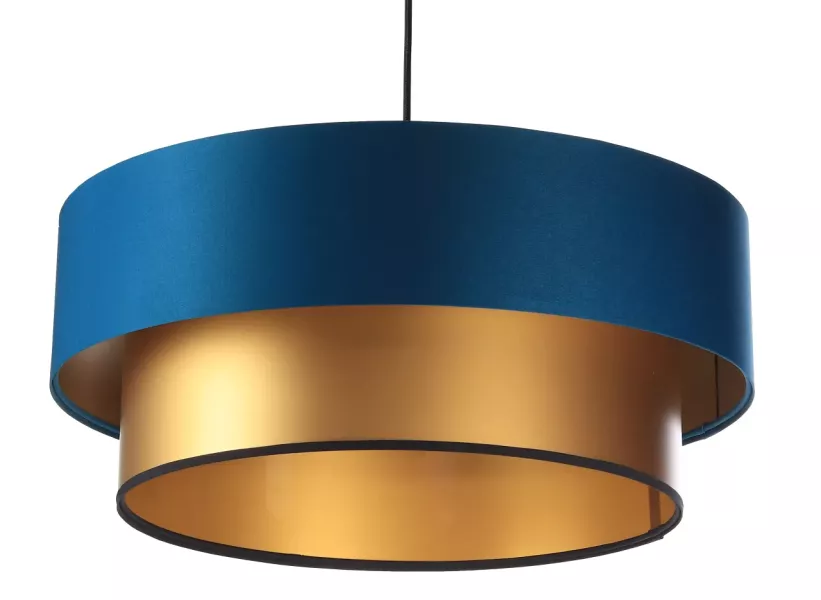 Lampa wisząca DOUBLE BLUE 40 granatowa/złota 391401