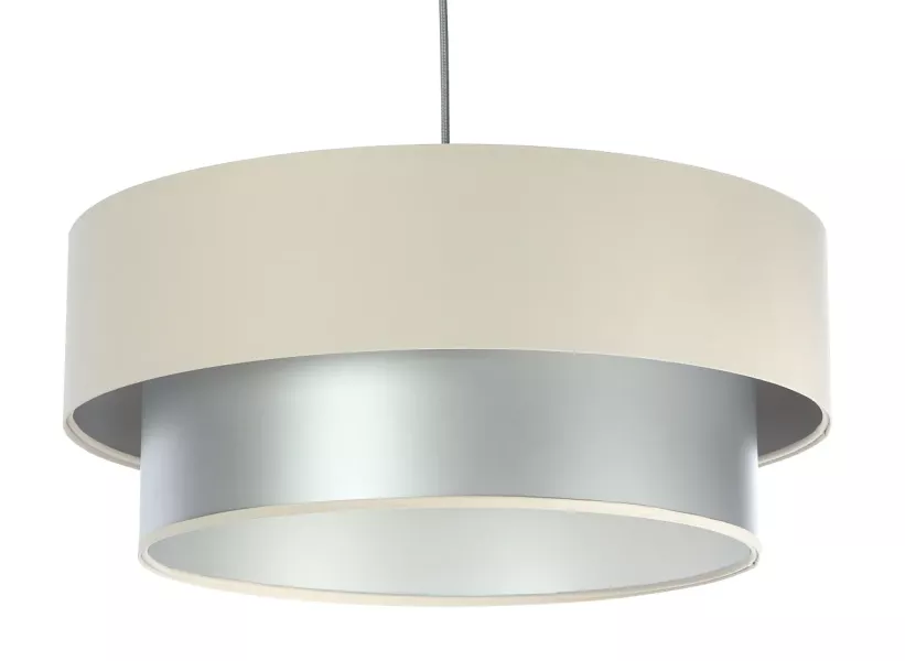 Lampa wisząca DOUBLE CREAM 40 kremowa/srebrna 391665