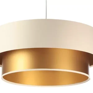 Lampa wisząca DOUBLE CREAM 40 kremowa/złota 391663 Lampa wisząca DOUBLE CREAM 40 kremowa/złota 391663