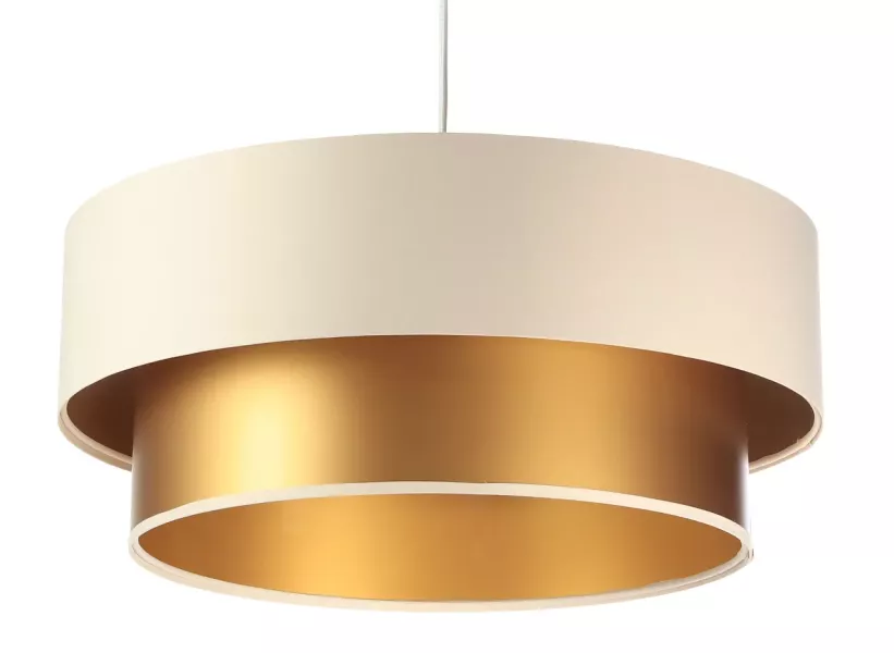 Lampa wisząca DOUBLE CREAM 40 kremowa/złota 391663