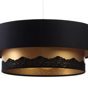 Lampa wisząca DOUBLE ELEGANT 40 czarna/złota 391195 Lampa wisząca DOUBLE ELEGANT 40 czarna/złota 391195