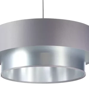 Lampa wisząca DOUBLE GRAY 40 szara/srebrna 391326 Lampa wisząca DOUBLE GRAY 40 szara/srebrna 391326