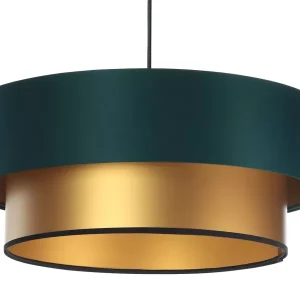 Lampa wisząca DOUBLE GREEN 40 zielona/złota 391416
