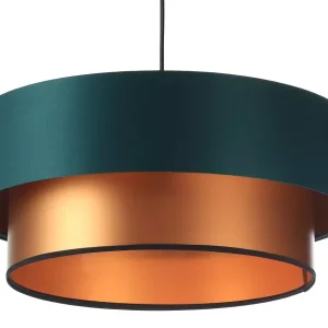 Lampa wisząca DOUBLE GREEN 50 zielona/miedziana 391668