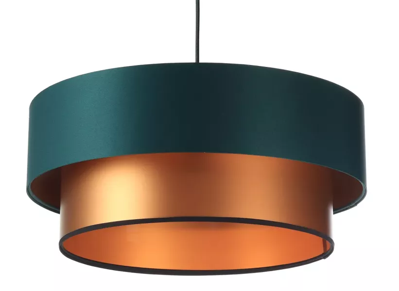Lampa wisząca DOUBLE GREEN 50 zielona/miedziana 391668