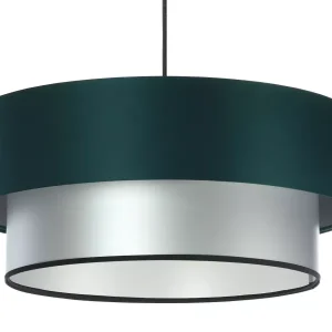 Lampa wisząca DOUBLE GREEN 60 zielona/srebrna 391662