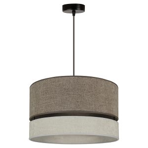 Lampa wisząca Double tkaninowa brązowa 333561 Lampa wisząca Double tkaninowa brązowa 333561
