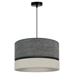Lampa wisząca Double tkaninowa szara 333563 Lampa wisząca Double tkaninowa szara 333563