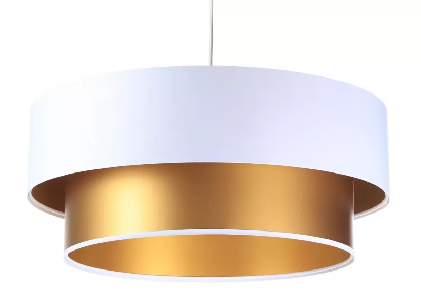 Lampa wisząca DOUBLE WHITE 40 biała/złota 391359