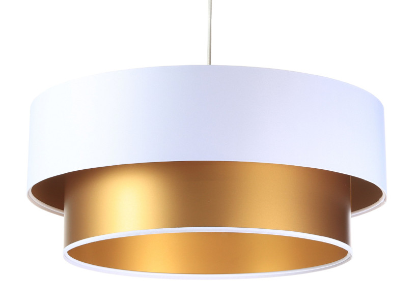 Lampa wisząca DOUBLE WHITE 50 biała/złota 142790