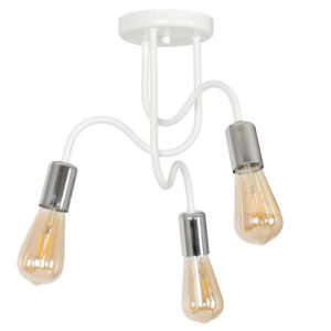 Lampa wisząca Dow biały mat-chromowana 3xE27x15W IP20 Luminex 1030153 Lampa wisząca Dow biały mat-chromowana 3xE27x15W IP20 Luminex 1030153