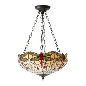 Lampa wisząca DRAGONFLY BEIGE ważki beżowa 3xE27x40W IP20 Tiffany 1026824 Lampa wisząca DRAGONFLY BEIGE ważki beżowa 3xE27x40W IP20 Tiffany 1026824