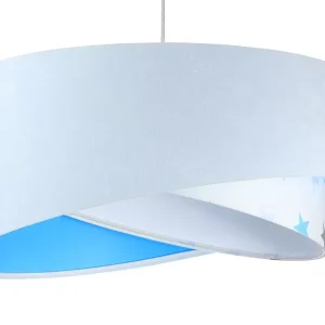 Lampa wisząca DREAMER biała/niebieska 391467