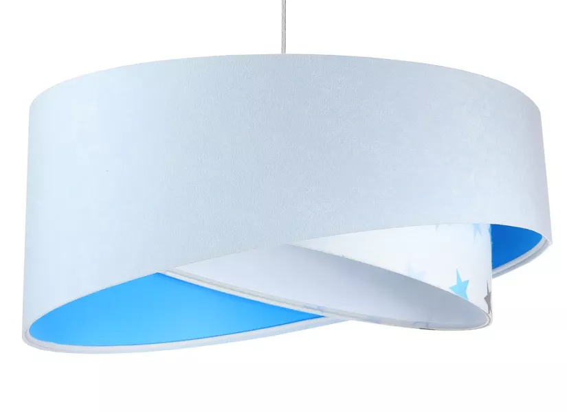 Lampa wisząca DREAMER biała/niebieska 391467
