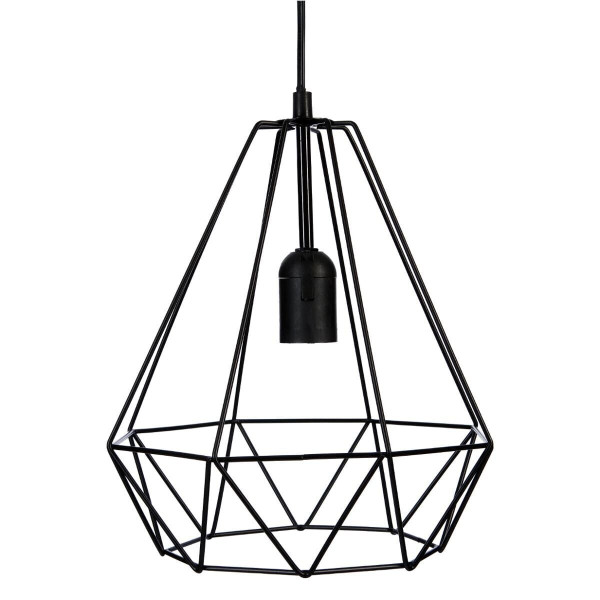 LAMPA WISZĄCA Drim czarna geometryczny abażur ŻELAZNA 438632