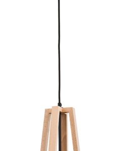 Lampa wisząca Drop czarna-jasne drewno 1xE27x60W wym:95x33x33cm IP20 Alfa 1019084