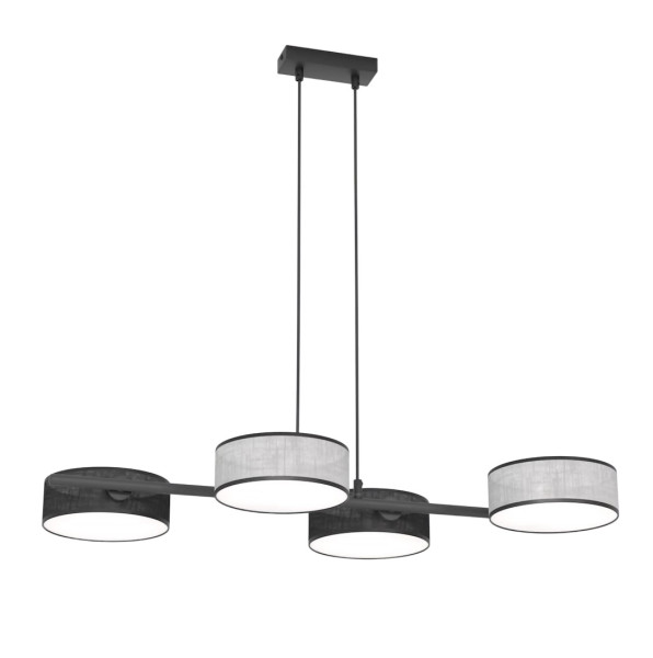 Lampa wisząca DRUMZ czarno-szara 4xE14x15W wym:120x80x46cm IP20 Emibig 991277