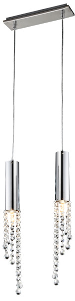 Lampa wisząca DUERO 2x3w led gu10 chrom bez żarówki 796824