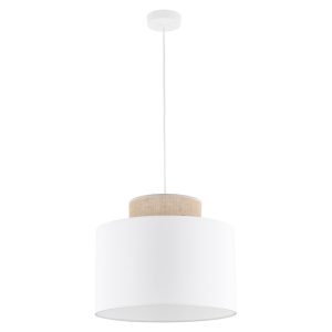 Lampa wisząca Duo Juta 170 cm tkaninowa biała 266213 Lampa wisząca Duo Juta 170 cm tkaninowa biała 266213