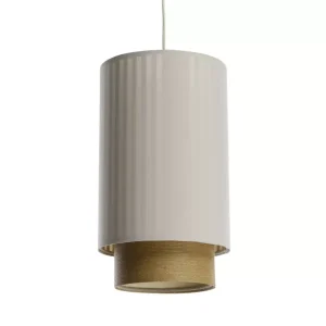 Lampa wisząca DUO LAMI LINE 20 kremowa/brązowa 417298 Lampa wisząca DUO LAMI LINE 20 kremowa/brązowa 417298