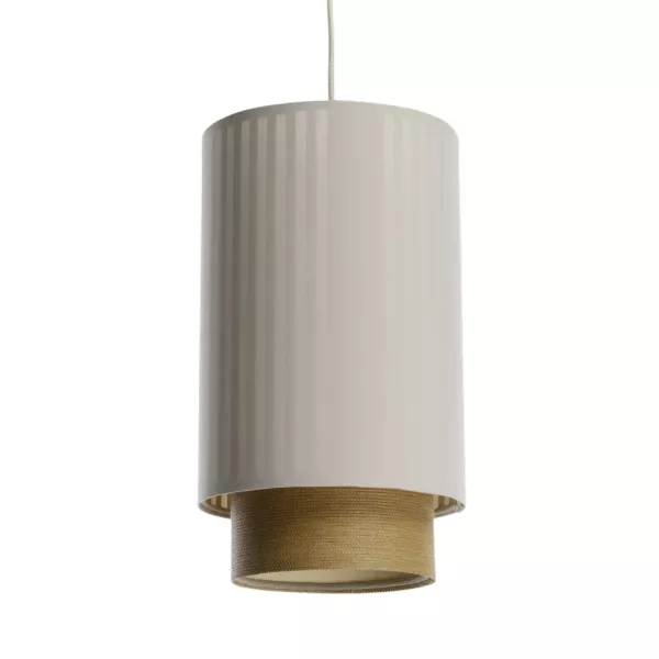 Lampa wisząca DUO LAMI LINE 20 kremowa/brązowa 417298