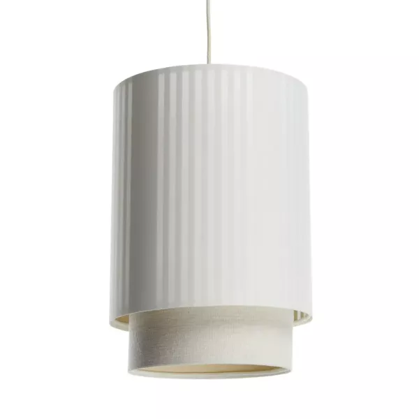 Lampa wisząca DUO LAMI LINE 25 biała/kremowa 417246