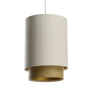 Lampa wisząca DUO LAMI LINE 25 kremowa/brązowa 417317 Lampa wisząca DUO LAMI LINE 25 kremowa/brązowa 417317