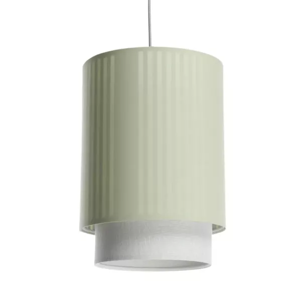 Lampa wisząca DUO LAMI LINE 25 zielona/kremowa 417273