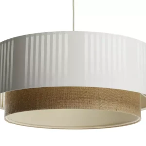 Lampa wisząca DUO LAMI LINE 40×16 biała/jutowa 417290 Lampa wisząca DUO LAMI LINE 40×16 biała/jutowa 417290